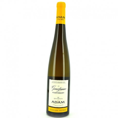 ADAM Alsace Grand Cru Gewurztraminer Kaefferkopf Vieilles Vignes 2015 baltasis vynas, Prancūzija